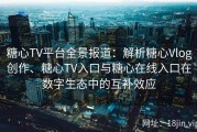 糖心TV平台全景报道：解析糖心Vlog创作、糖心TV入口与糖心在线入口在数字生态中的互补效应