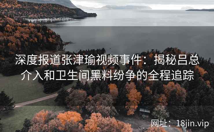 深度报道张津瑜视频事件：揭秘吕总介入和卫生间黑料纷争的全程追踪